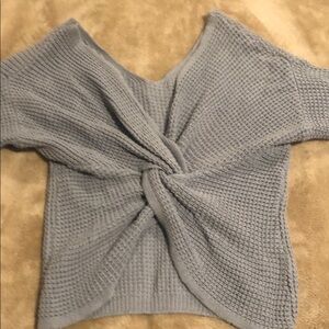 Women's Blue Knit Sweater